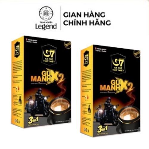 Combo 2 Hộp Cà Phê Sữa Hòa Tan G7 3in1 Gu Mạnh X2 - Hộp 12 gói - Trung Nguyên Legend (Gu mạnh gấp đối)