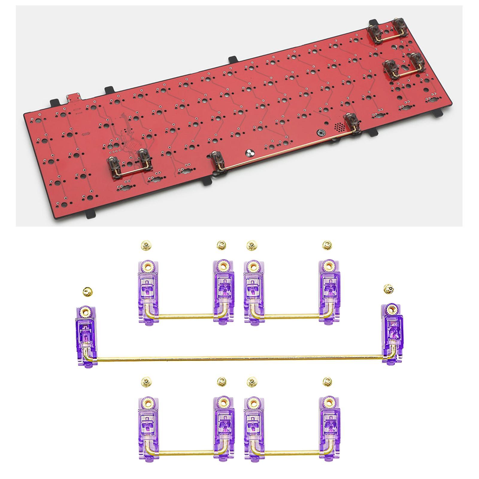 PCB Screw-in Stabilizers for  Mechanical Keyboard  pink 1 6.25u 4 2U