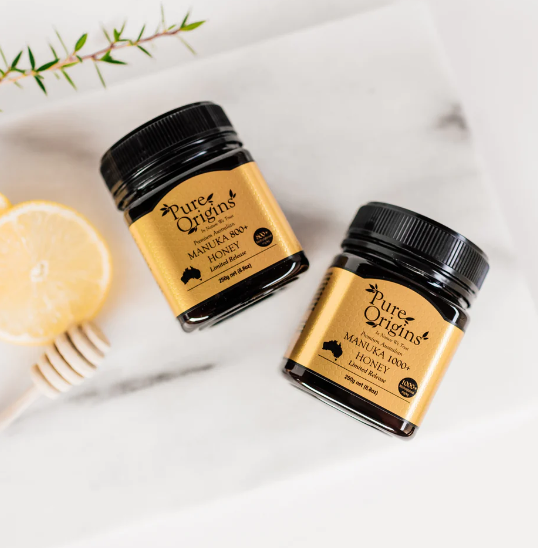 (Chính Hãng) Mật ong Manuka 800+ MGO kháng khuẩn chống viêm hỗ trợ tiêu hóa lão hóa - Pure Origins Úc