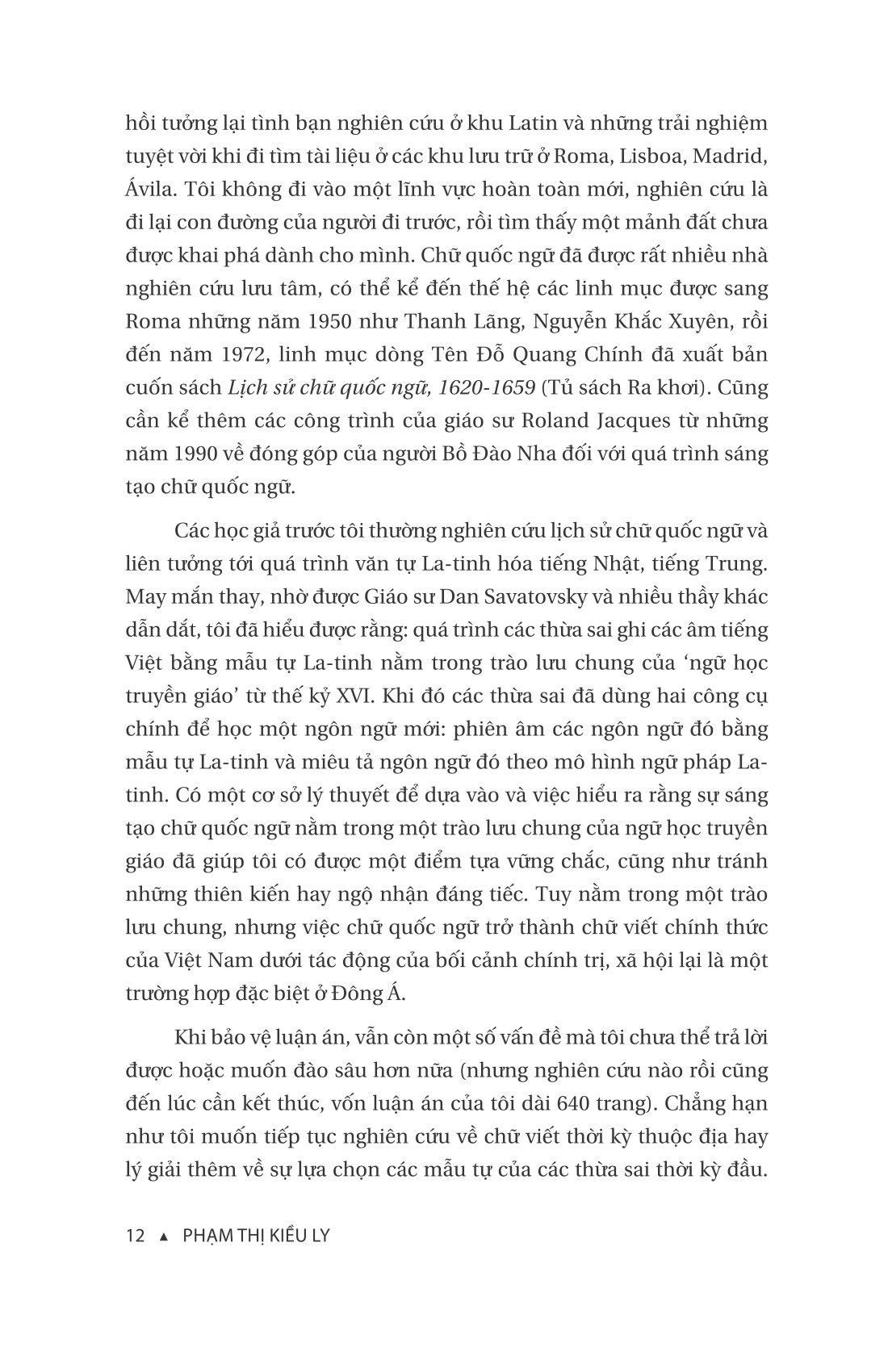 Lịch Sử Chữ Quốc Ngữ 1615-1919