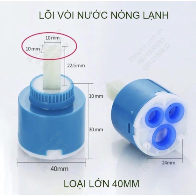 Lõi sen vòi nước nóng lạnh, dùng vòi chậu rửa bát, vòi sen tắm .