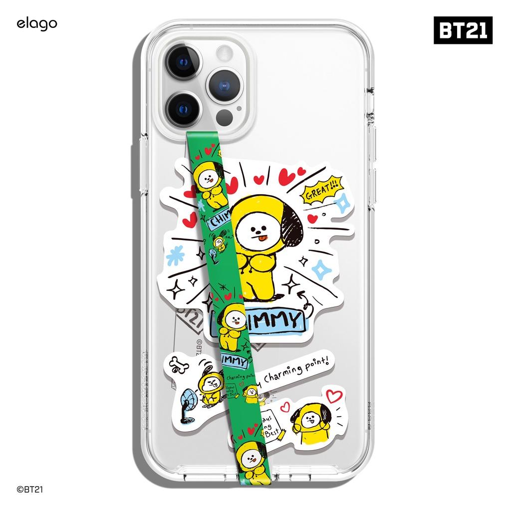 Dây BT21 l Elago Phone Strap with Stickers hàng chính hãng