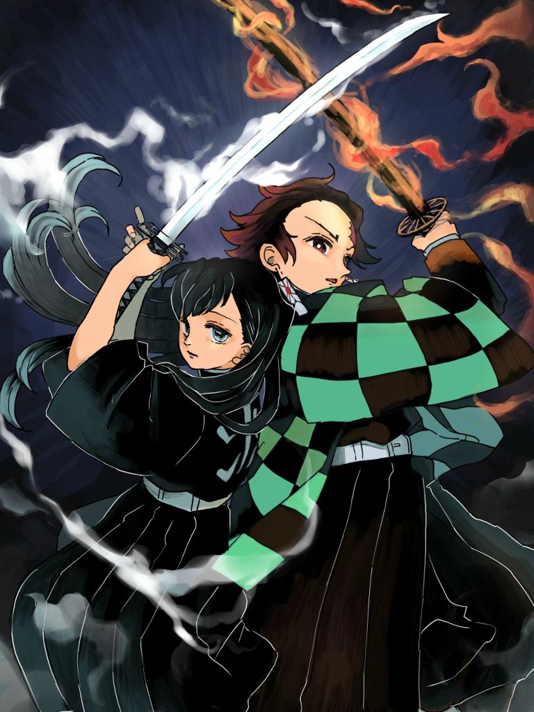 Tranh Poster kimetsu no Yaiba A4 combo 3 tấm khác nhau