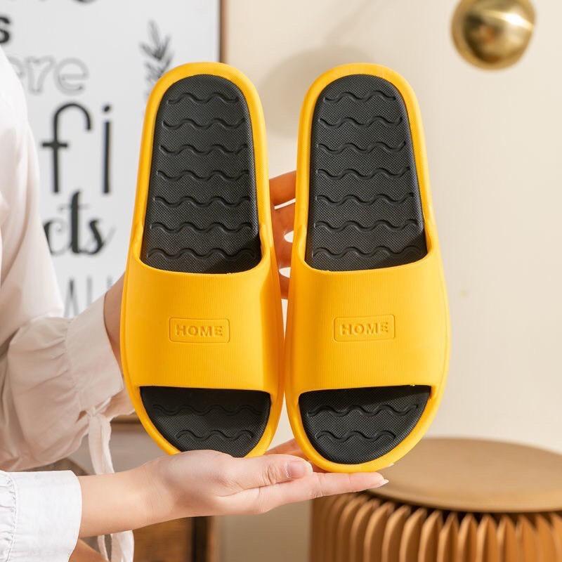 Dép đi trong nhà Unisex 2 mầu, cao su chống trợt, siêu êm FOR HOME - Thời Trang PKT