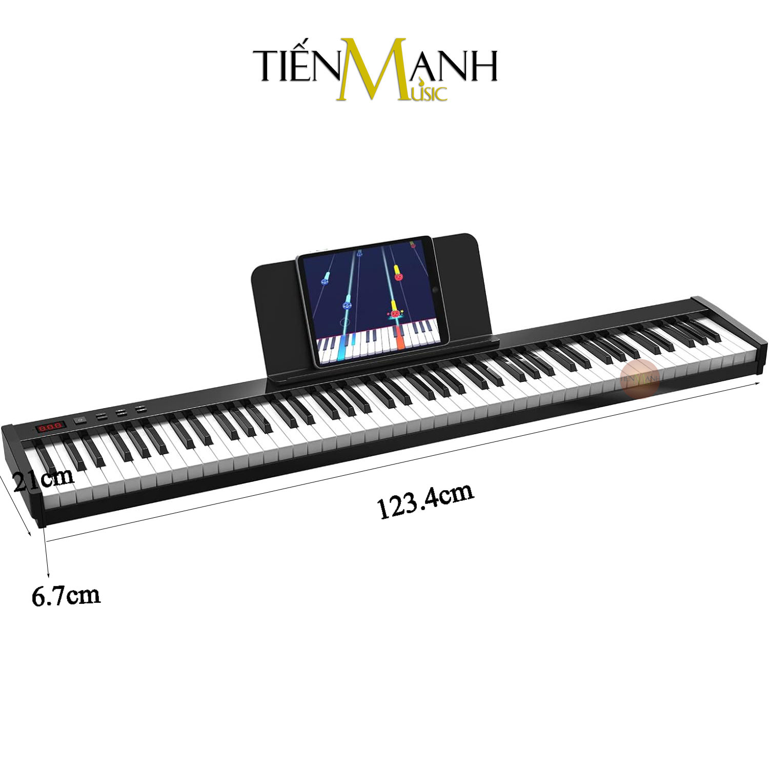 Đàn Piano Điện Konix PH88S - 88 Phím nặng Cảm ứng lực Có Loa, Bluetooth, Pin sạc PH88 Hàng Chính Hãng