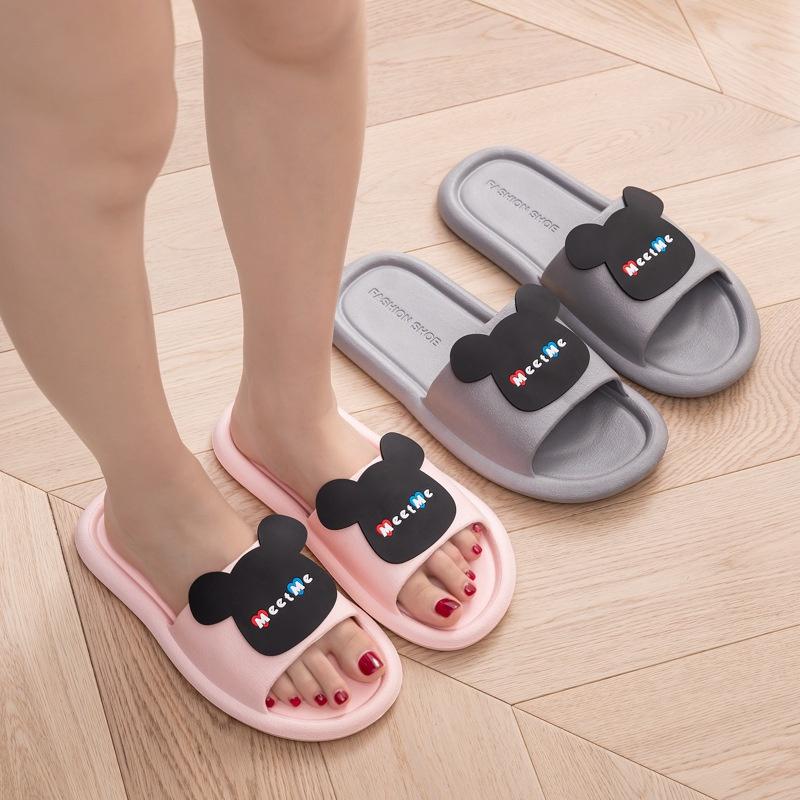 [SGFS95][Dép nữ] Dép đi trong nhà CUTE [Có sẵn] [Xinh xắn] Dép đi kẻ sọc, dễ thương