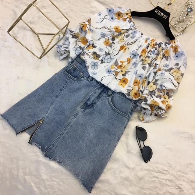 Áo hở vai hoặc cổ tròn Free size 46-65kg