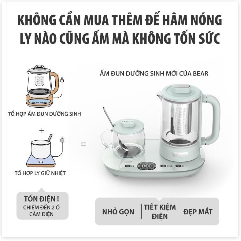 Ấm Điện Đun Dưỡng Sinh Siêu Thuốc Giữ Nhiệt Bear