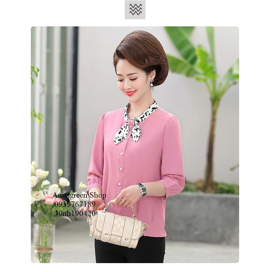 nh190420-ÁO KIỂU TRUNG NIÊN THẮT NƠ s-6xl