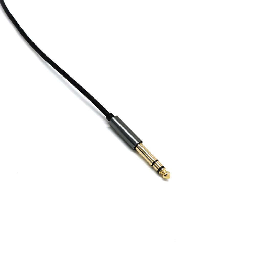 2x 3.5mm 1/8" Male to 6.35mm 1/4" Male Stereo Jack Audio Cable Cord