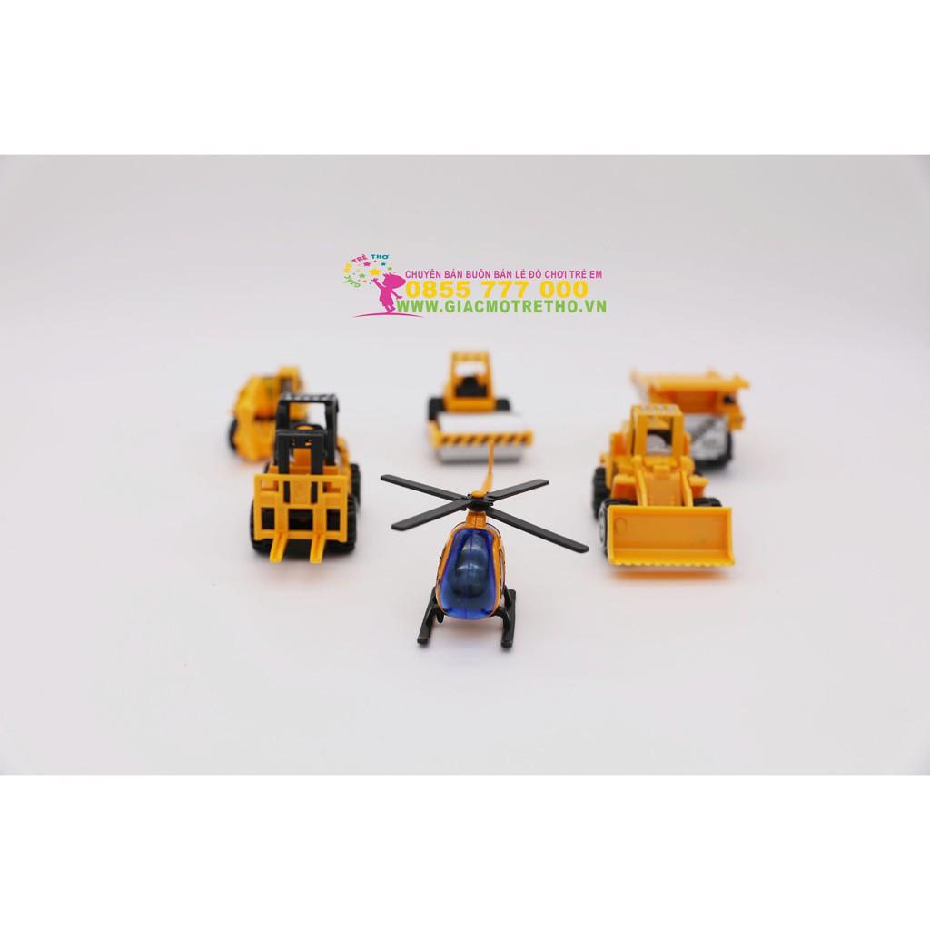 COMBO 06 XE CÔNG TRÌNH BẰNG SẮT  JM522-36