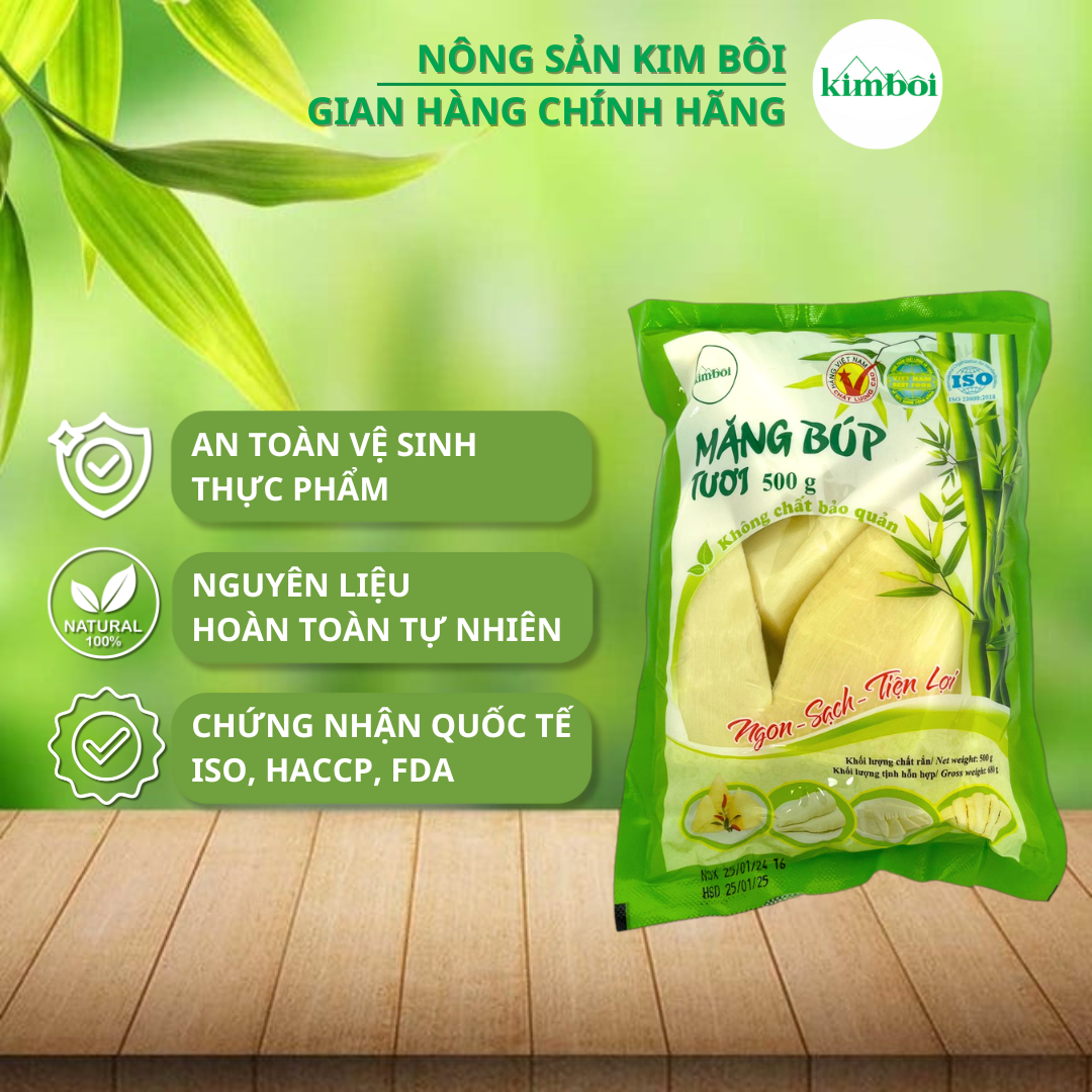 COMBO 2 Măng Búp Tươi Gói 500g - Đặc sản Tây Bắc Việt Nam