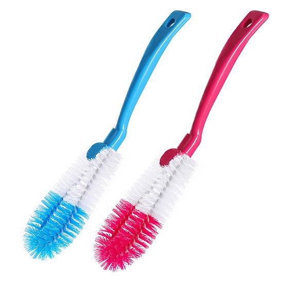 Bộ 2 Cây Cọ Rửa Cốc Chén Ly Bình Sữa 2 Màu Hàng Chất Lượng Cao - Cọ Rửa Siêu Nhanh