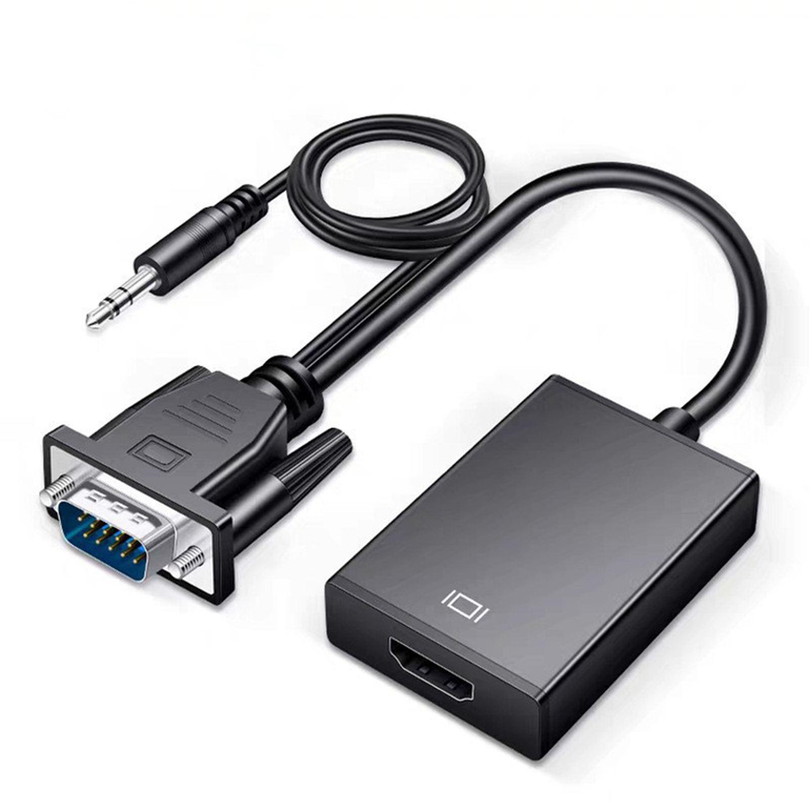 VGA to HDMI Converter Adapter VGA to HDMI for Computer Mobile Phones Black
