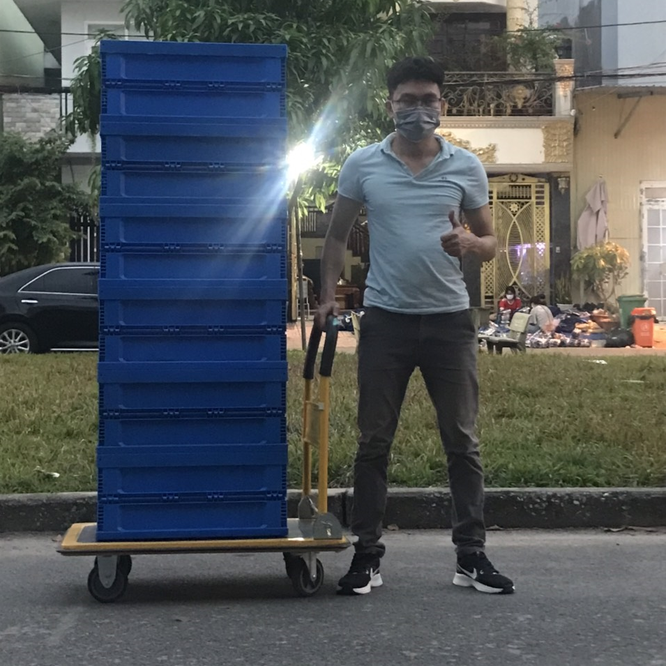 Thùng Đựng Đồ 65L Loại Siêu Dày - Hộp Để Đồ Gấp Gọn Đa Năng , Để Cốp Sau Ô Tô - Tiện Lợi , Nhựa PP Cao Cấp