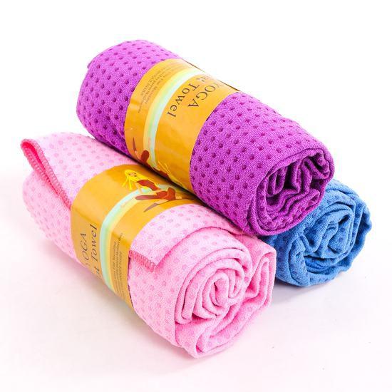 Khăn trải thảm Yoga hạt cao su non chống trơn + Túi đựng