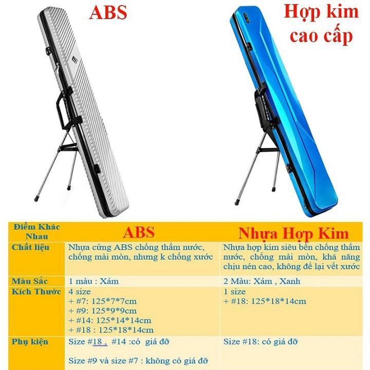 Bao Đựng Cần Câu Cá Nhựa Hợp Kim , ABS Chống Thấm Nước Bao Đựng Cần Câu Đài Cao Cấp TDC8