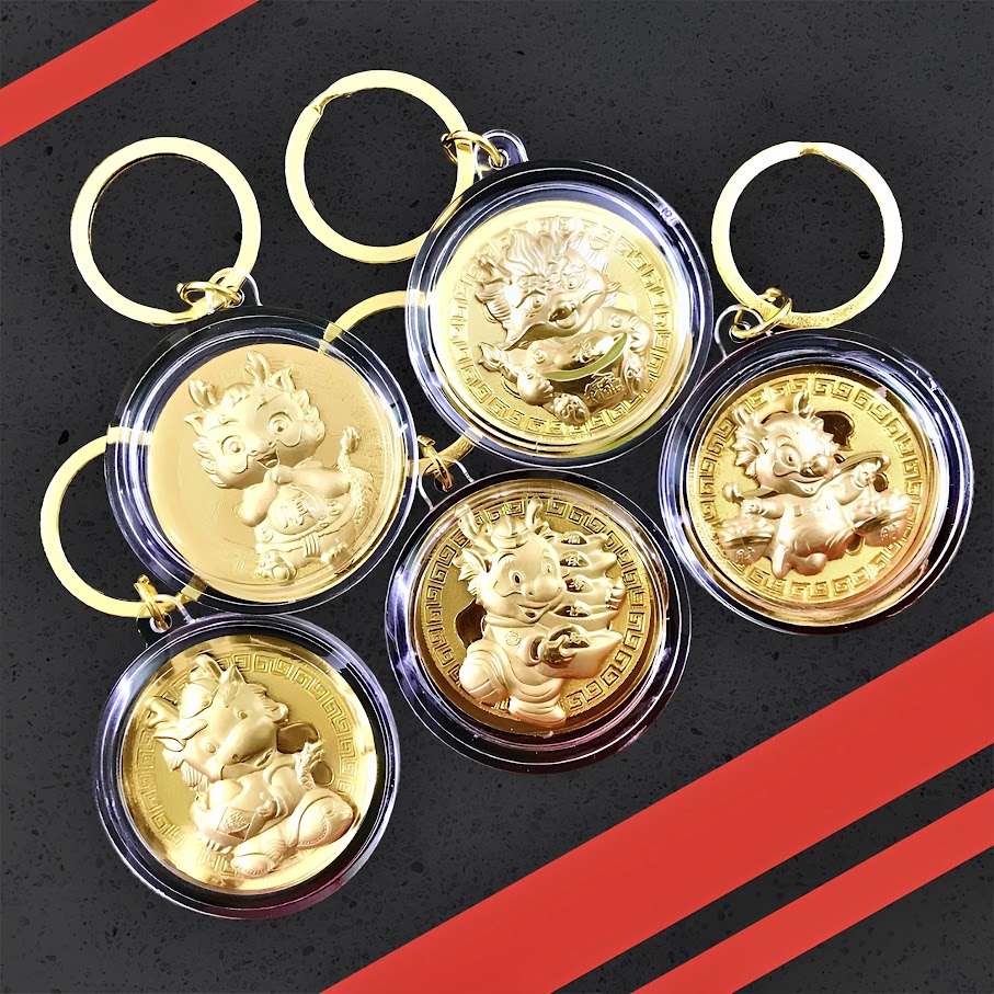 Móc Khoá Đồng Xu Con Rồng Cute - SP007098