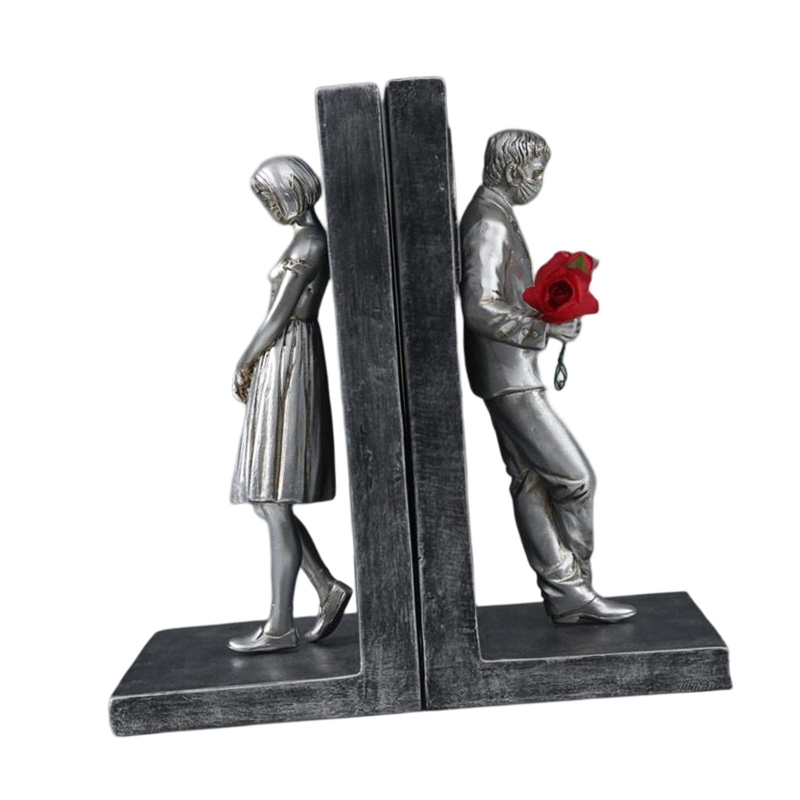 Decorative Bookends for Heavy Books Creative Book Holder Resin Book Ends