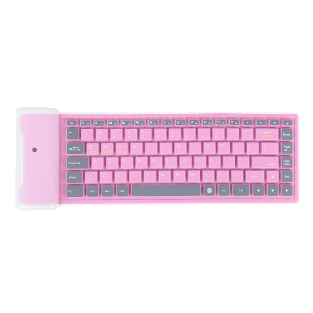 Wireless Keyboard Portable Flexible Anti-oil Dust- for Notebook Desktop
