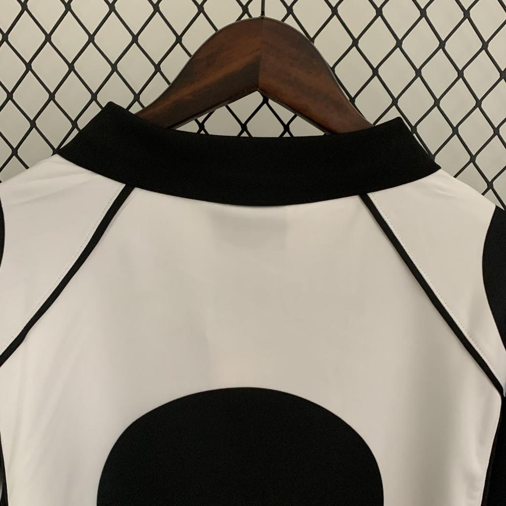 Áo Bóng Đá Retro Juventus 1997 Dài Tay - Sân Nhà bản cao cấp vải Cotton Polyester
