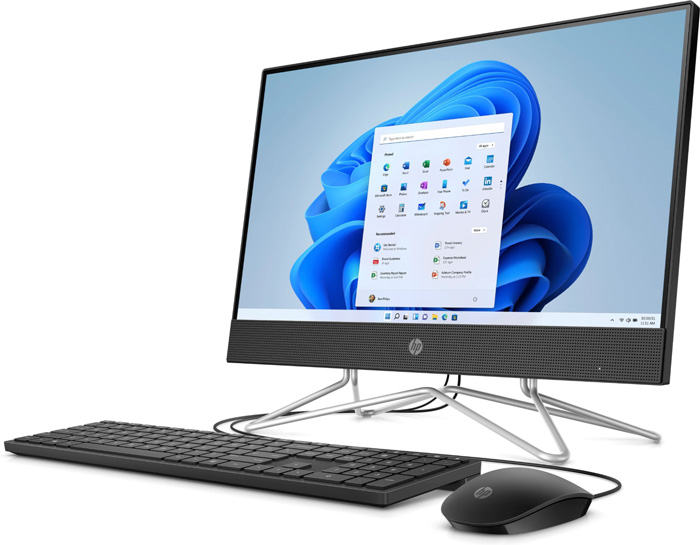 Máy tính All in One HP 200 Pro G4 AIO 633S8PA (Core i3-10110U | 4GB | 256GB | Intel UHD | 21.5 inch | Win 11 | Đen) - Hàng chính hãng