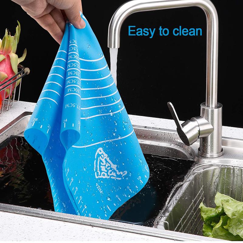 Khuôn Nướng Bánh Silicon Thảm Bộ Có Số Đo Bánh Ngọt Cán Thảm Không Chứa BPA Chịu Nhiệt Miếng Lót Nấu Ăn Nhà Bếp Bánh Ngọt Tờ Lò Nướng Dòng