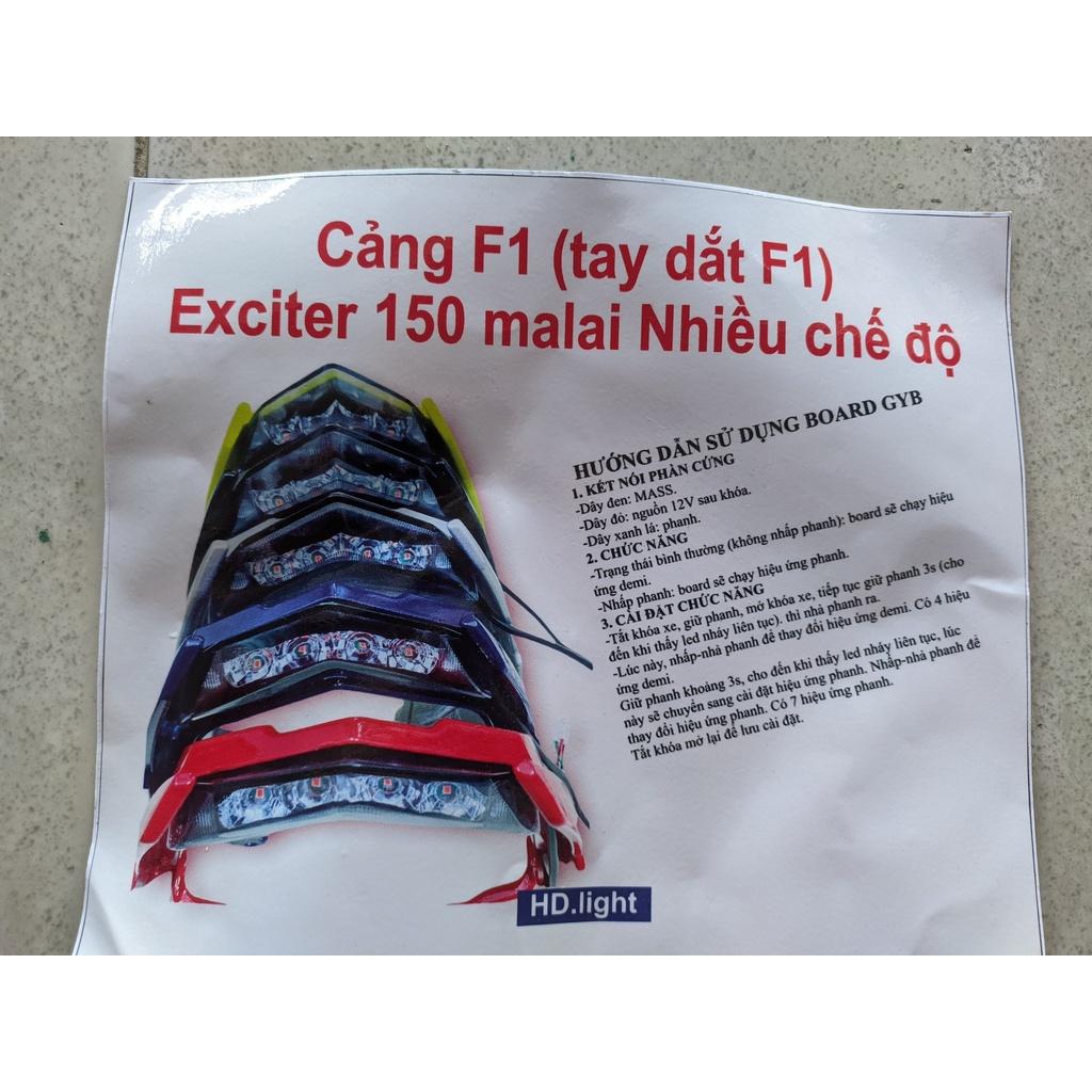 Cảng Quai Yên Malay Gắn Exciter 150 Tích Hợp Đèn Stop F1 Nhiều Chế Độ