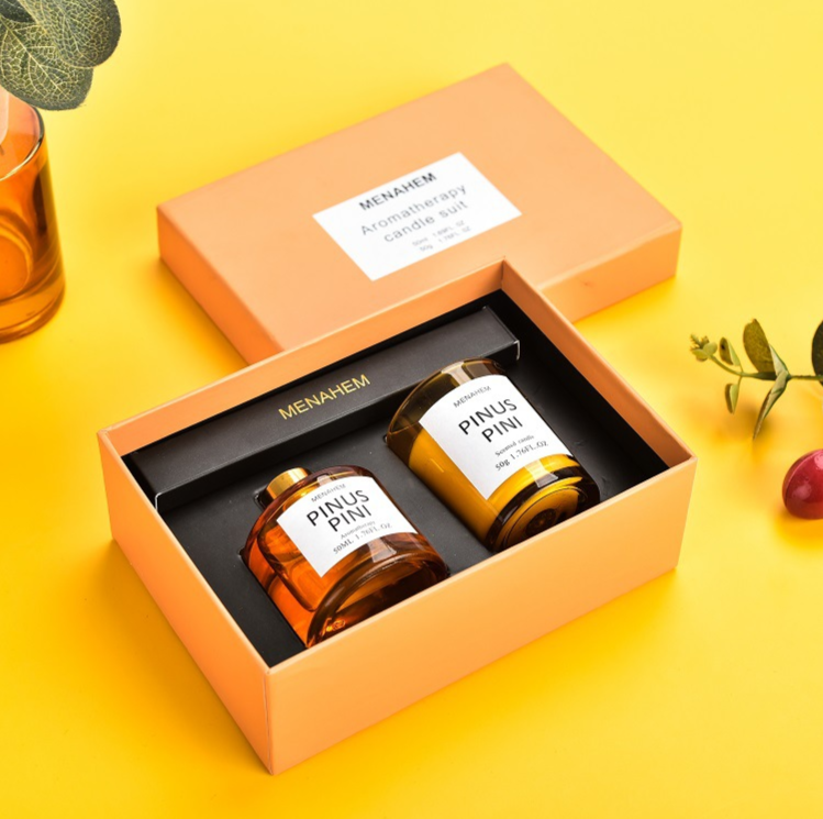 Set nến thờm và tinh dầu hoa Oải Hương Lavender
