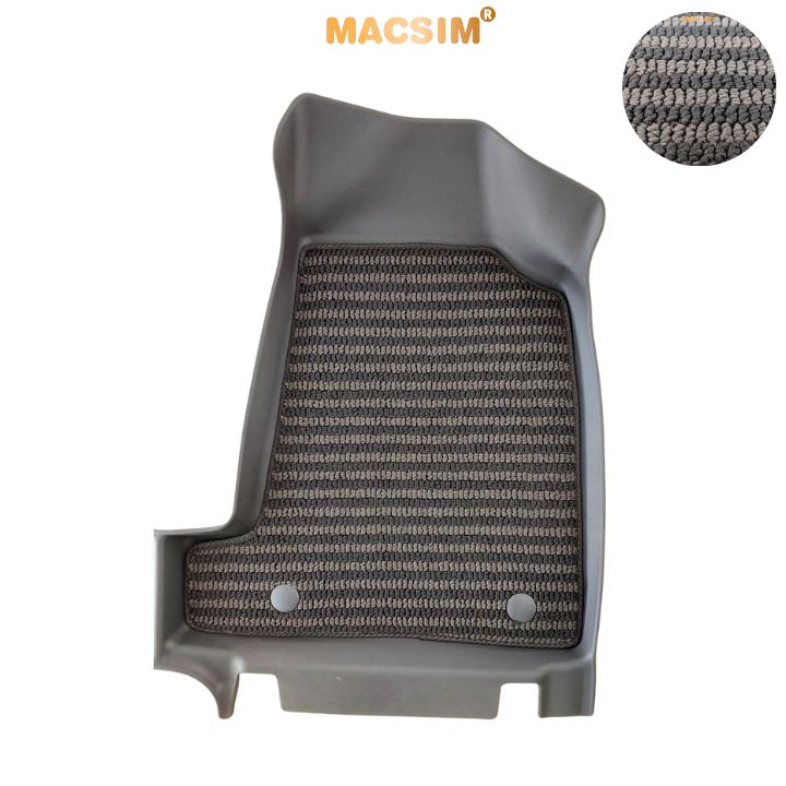 Thảm Lót Sàn 2 Lớp TPE Macsim Vinfast VF3 Chuẩn Form, Bền, Không Mùi (sd3 xám đen ct)