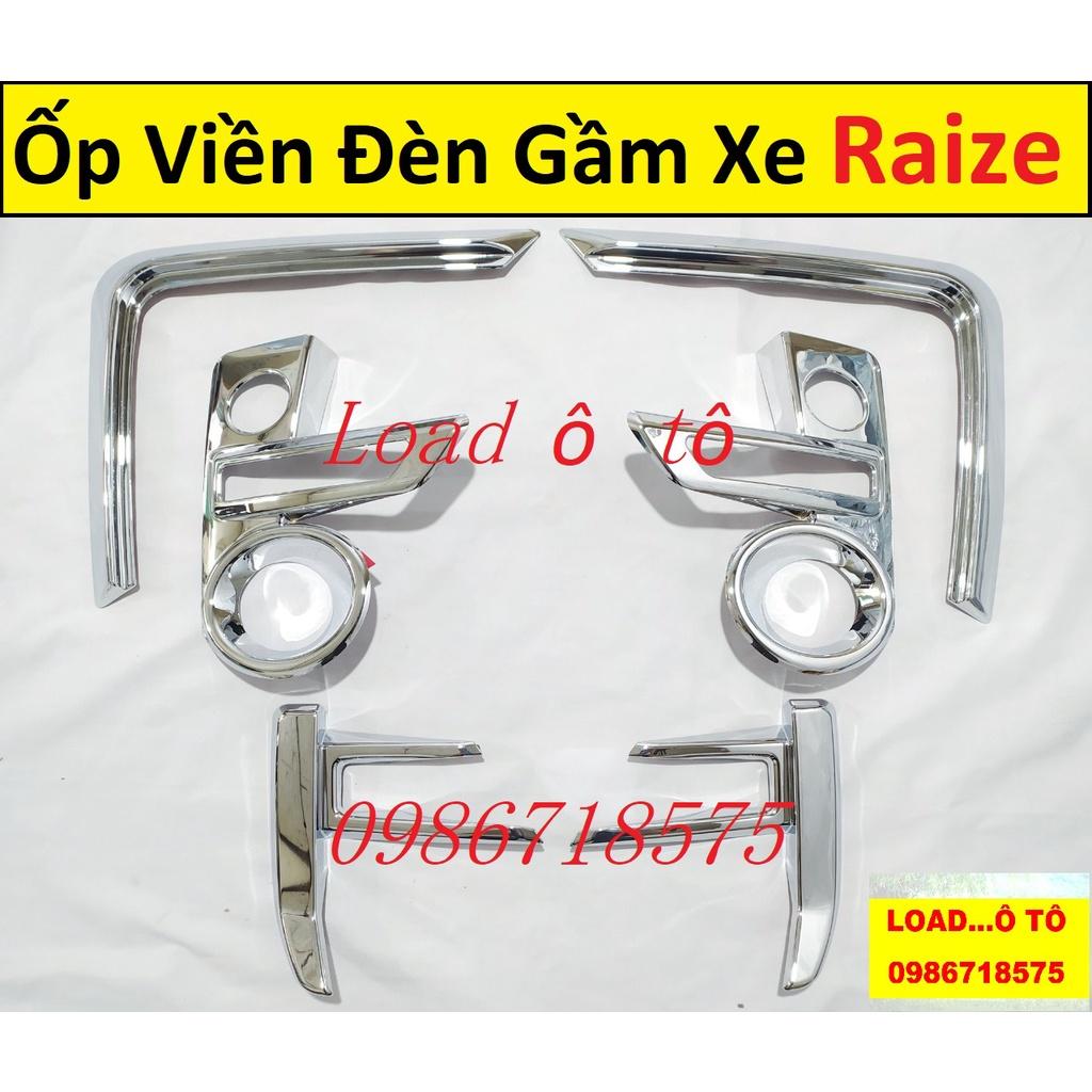 Ốp Viền Đèn Gầm Trước, Sau Xe Toyota Raize 2023-2021 Mạ Crom Sáng Bóng