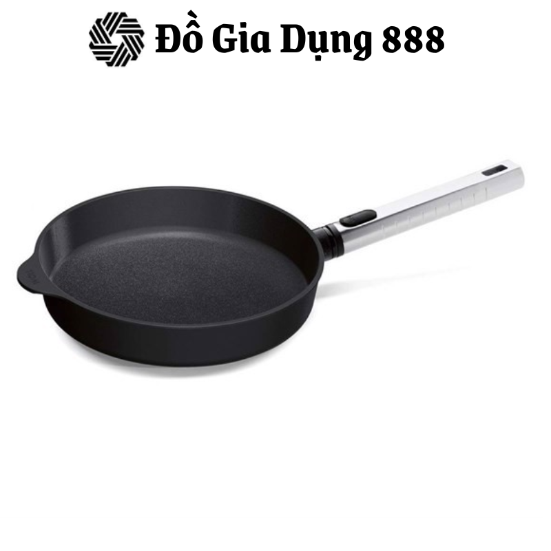 Chảo Chống Dính 5Lớp WOLL DIAMOND XR LOGIC, Nhiều Size, Dẫn Nhiệt Tốt, Dùng Cho Mọi Loại Bếp, Tay Cầm Tháo Rời, Nhập Đức