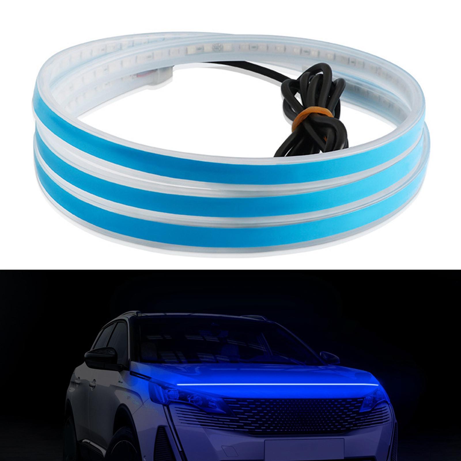 Car Hood Strip Light, Daytime Running Light Exterior Car Engine Cover Decoration for Car SUV