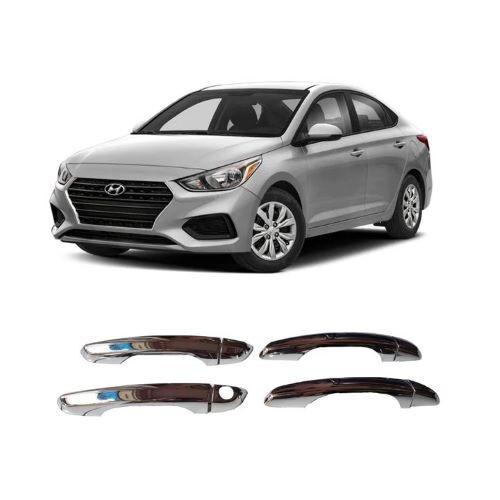 BỘ ỐP TAY, HÕM CỬA MẠ CROM DÀNH CHO XE HYUNDAI ACCENT-2019