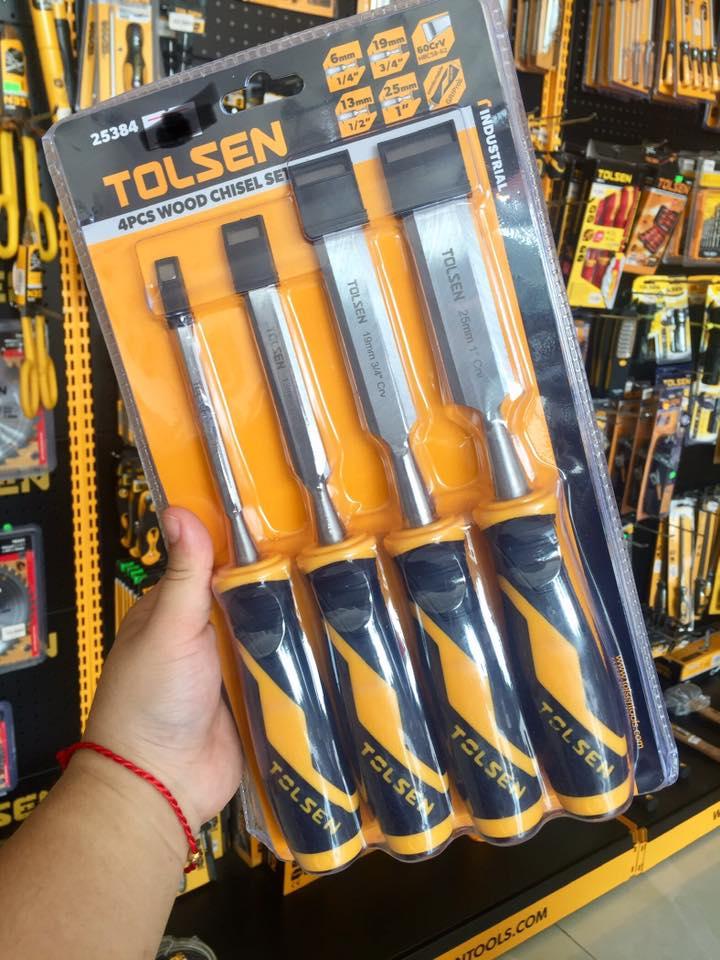 BỘ 3 ĐỤC CÁN NHỰA 6,13,19,25mm TOLSEN 25384 - HÀNG CHÍNH HÃNG