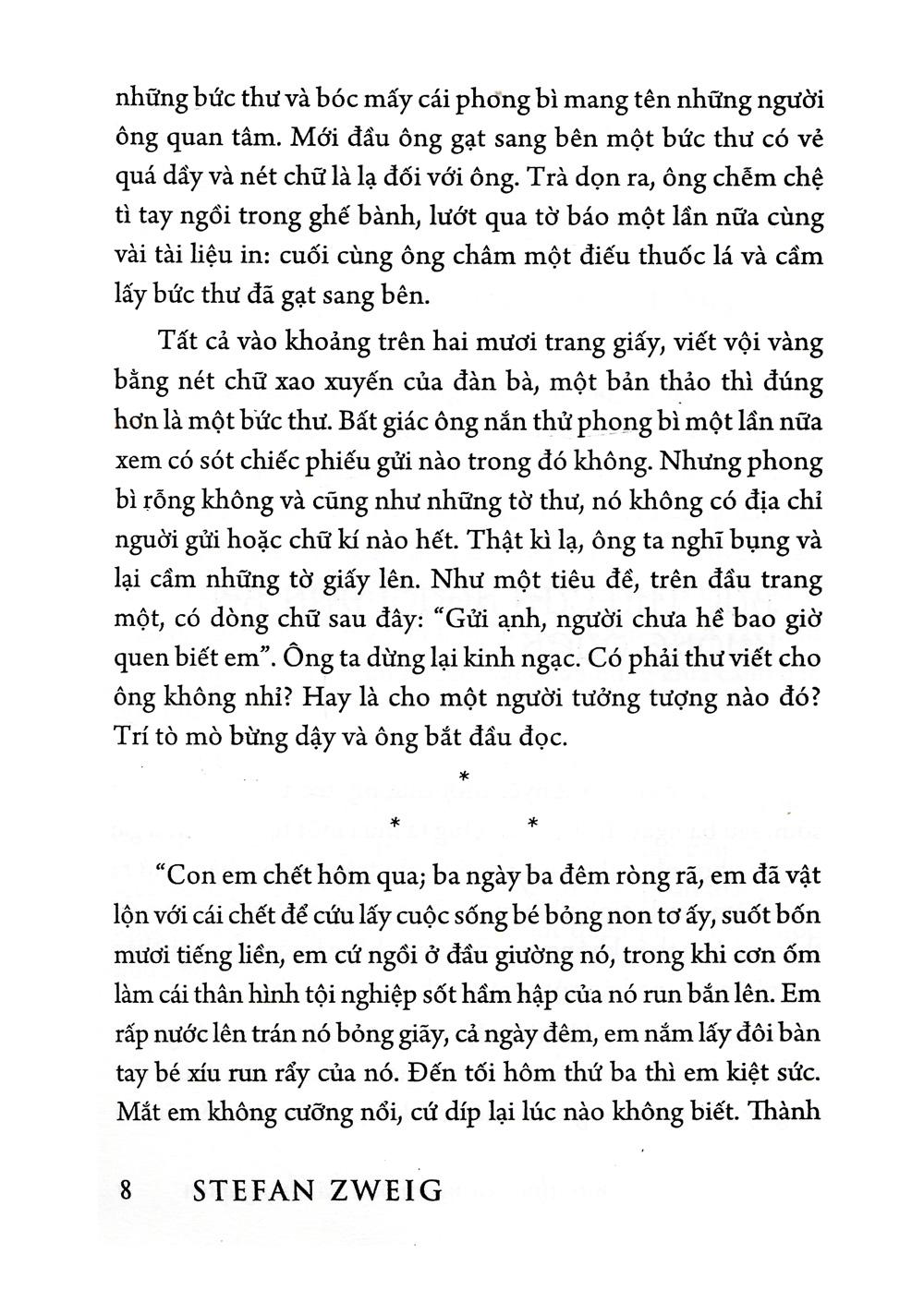 Bức Thư Của Người Đàn Bà Không Quen