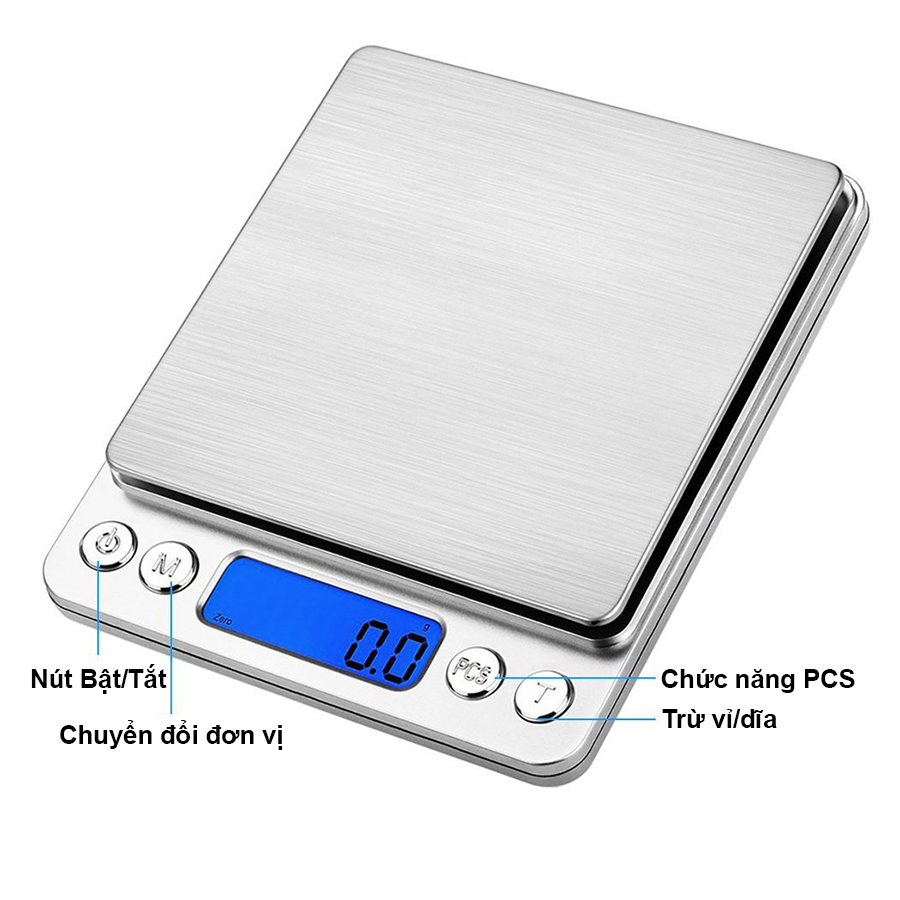 Cân Tiểu Ly Điện Tử Nhà Bếp Định Lượng 3000g - 0.1g Cân Làm Bánh Có Độ Chính Xác Cao - Hàng Chính Hãng MINIIN