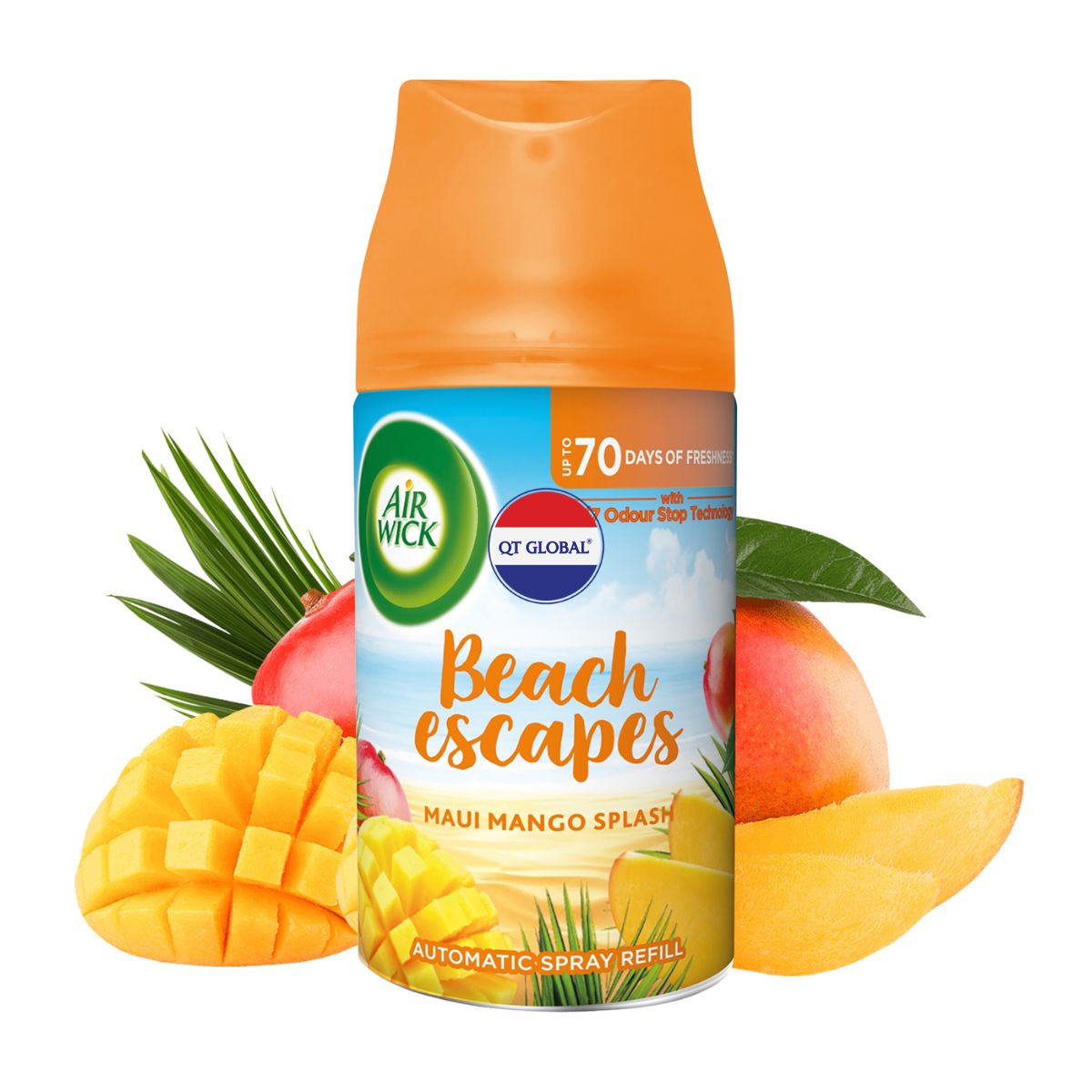 Bình xịt thơm phòng Air Wick Maui Mango Splash 250ml QT0049 - Xoài Hawaii, gió biển