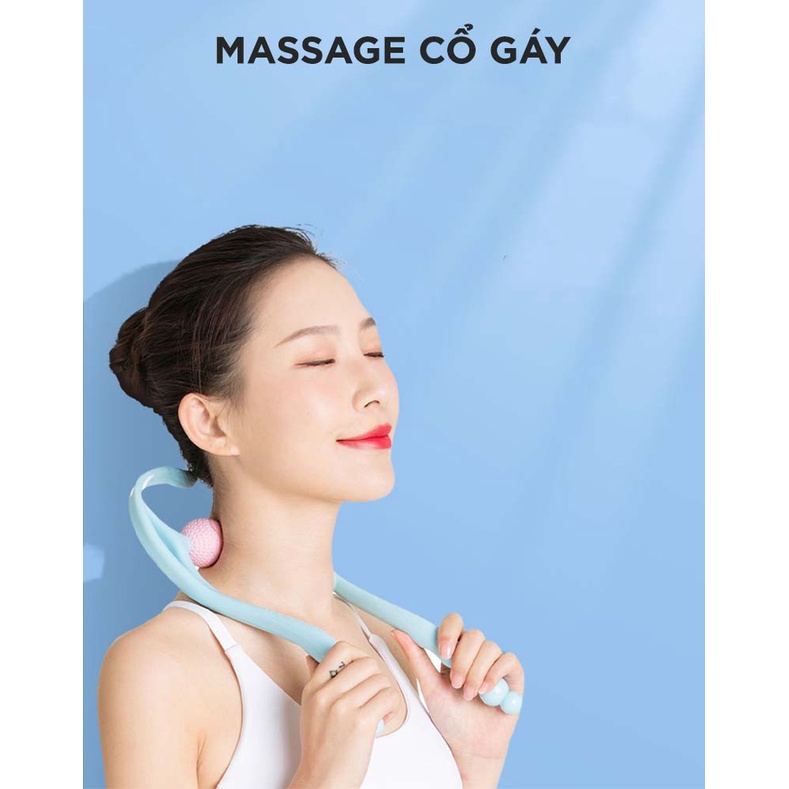 Cây U Massage đa năng Cổ Vai Gáy - dụng cụ mát xa trị liệu nhức mỏi cổ, eo, đùi, bắp chân hiệu quả