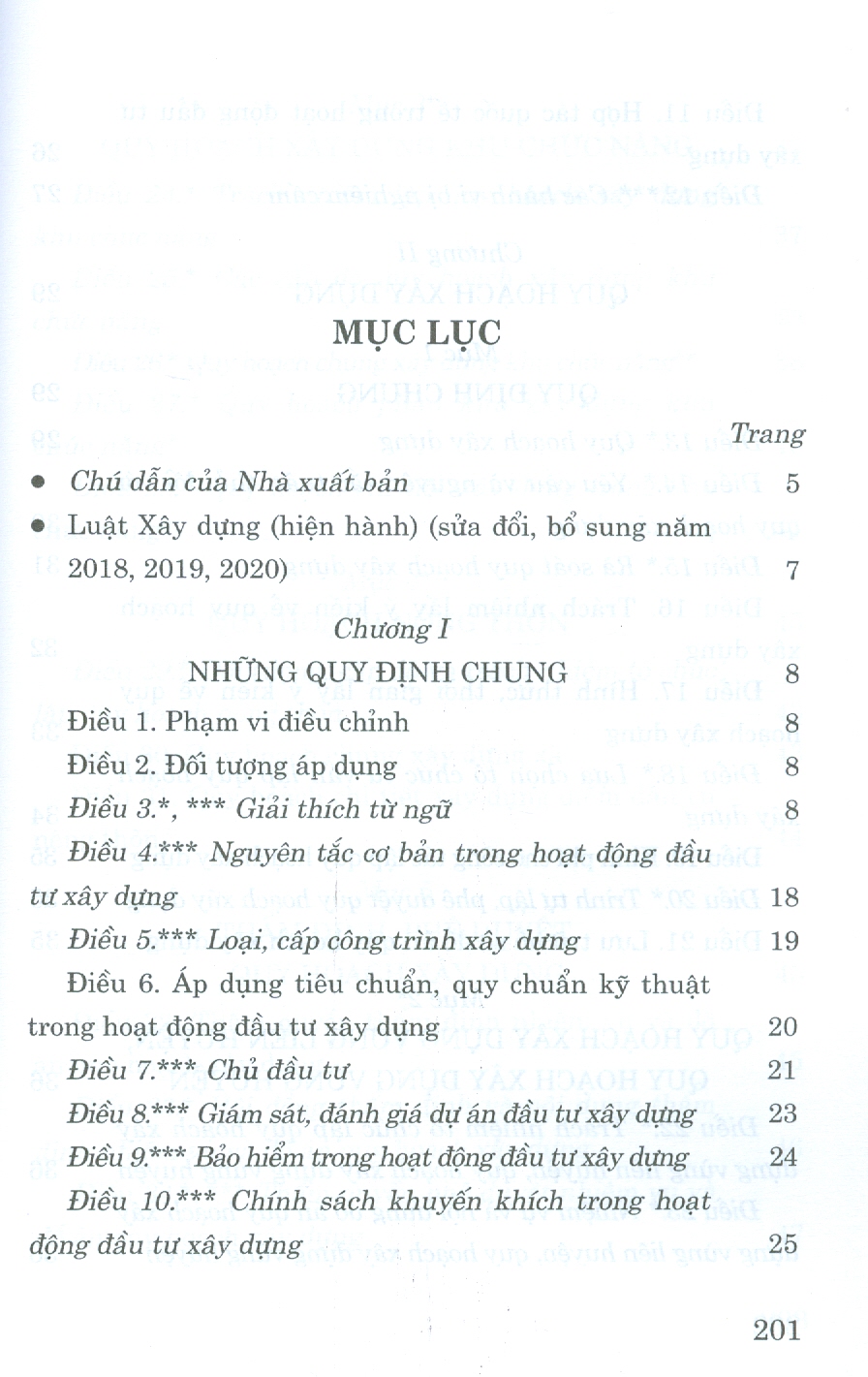 Luật Xây Dựng (Hiện Hành) (Sửa đổi, bổ sung năm 2018, 2019, 2020) - Tái bản 2023