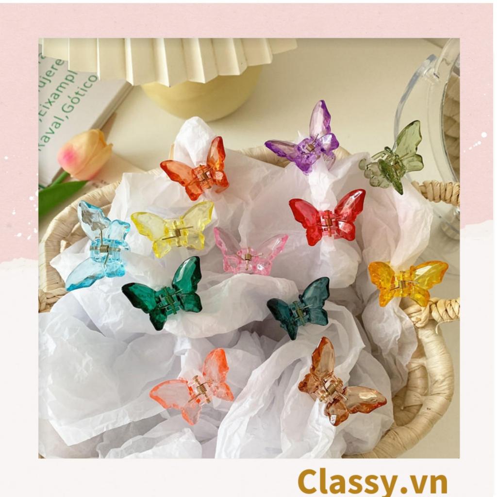 Bộ 10 chiếc Kẹp tóc mái kích thước 3cm, bướm nhỏ phụ kiện tóc dễ thương Classy PK1617