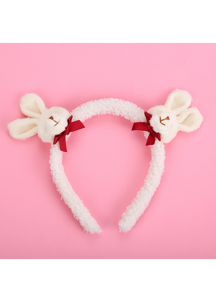 Cài Tóc Thỏ Con Lông Xù Siêu Cute