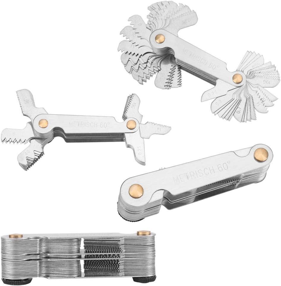 Sợi chỉ, thước đo chỉ số 58 lưỡi đặt vít không có chỉ số cắt đo số liệu.