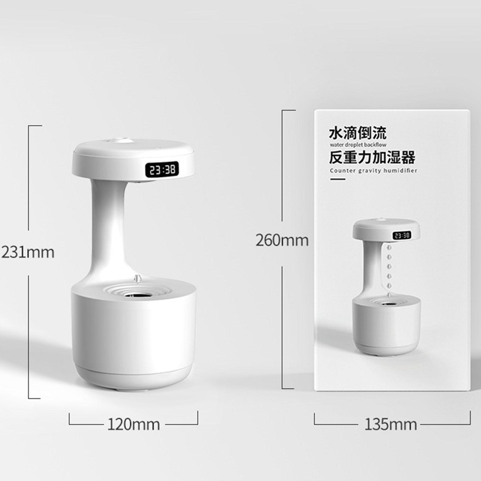 Portable Air Humidifier with Light and Water Droplet for Yoga Car Office