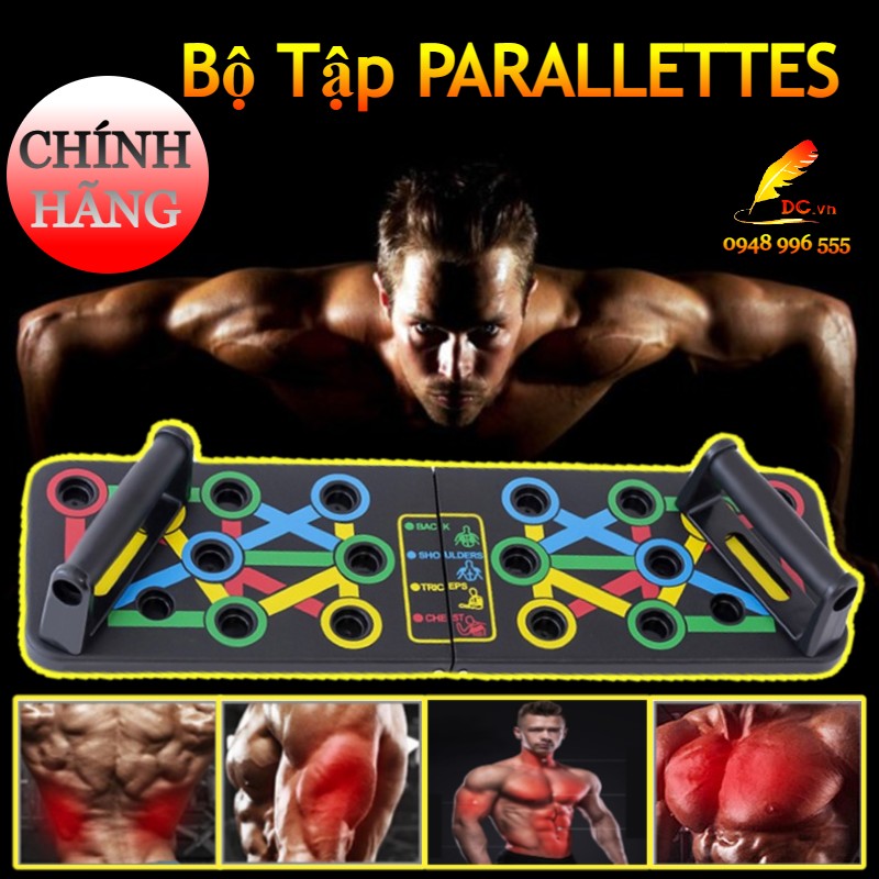 Bộ Tập Chống Đẩy Đa Năng PARALLETTES 14 trong 1 - Bộ Tập Hít Đất Tập Gym Tại Nhà Tăng Cơ Ngực Tay Vai Lưng