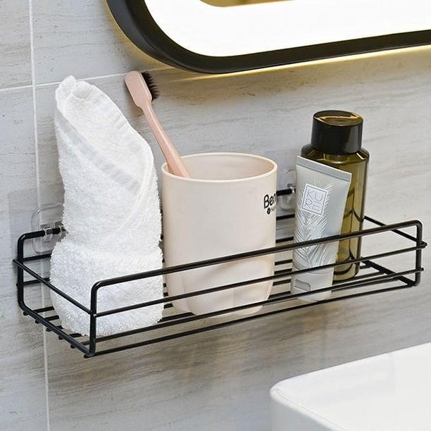 Kệ Góc Dính Tường Siêu Chắc Không Gỉ, Kệ Nhà Tắm Dán Tường Đựng Đồ Thông Minh