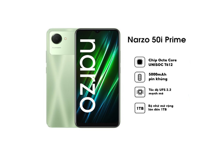 Điện thoại Realme Narzo 50i Prime (4GB/64GB) - Hàng Chính Hãng