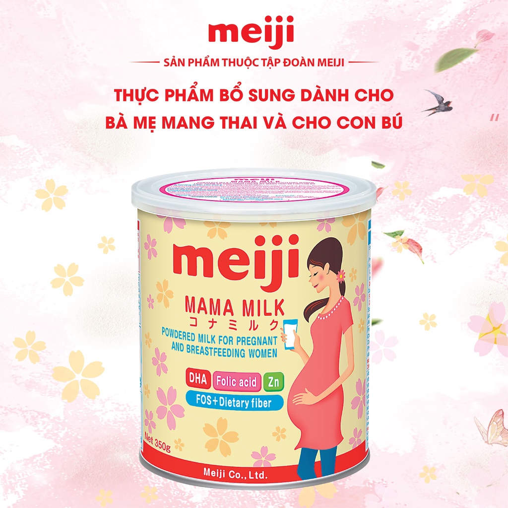 Combo 2 lon Thực phẩm bổ sung Meiji Mama Milk - Hộp 350g