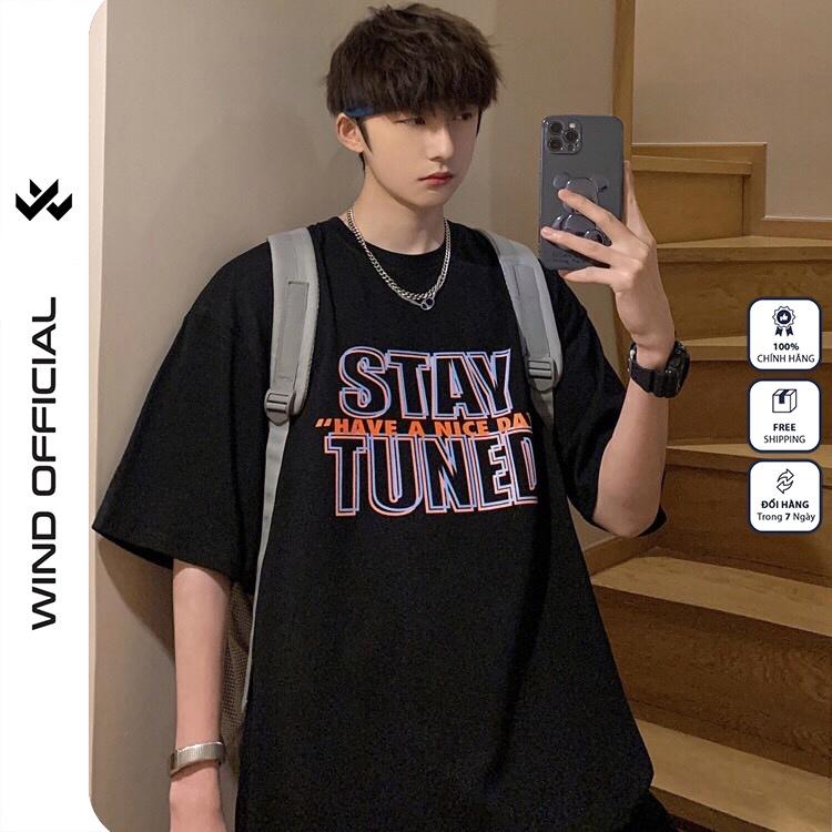 Áo thun tay lỡ W WIND phông unisex form rộng StayTuned nam nữ cotton ulzzang oversize