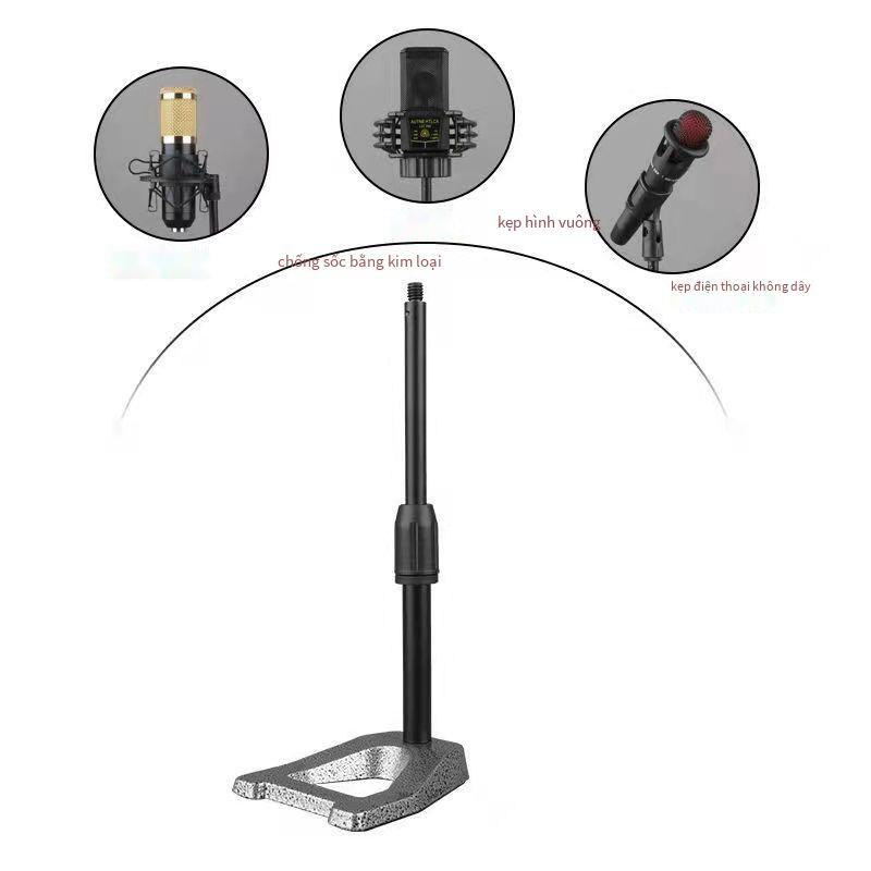 Giá đỡ micro để bàn bằng kim loại trầm trọng hơn có thể nâng micro giá đỡ micro điện thoại di động Giá đỡ máy tính để bàn loại A